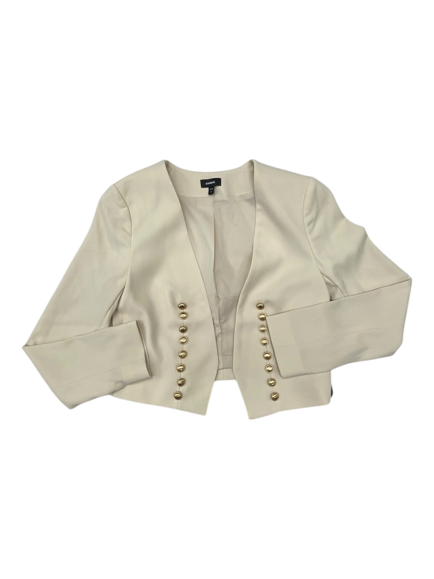 Blazer By Express In Cream, Size:Xs