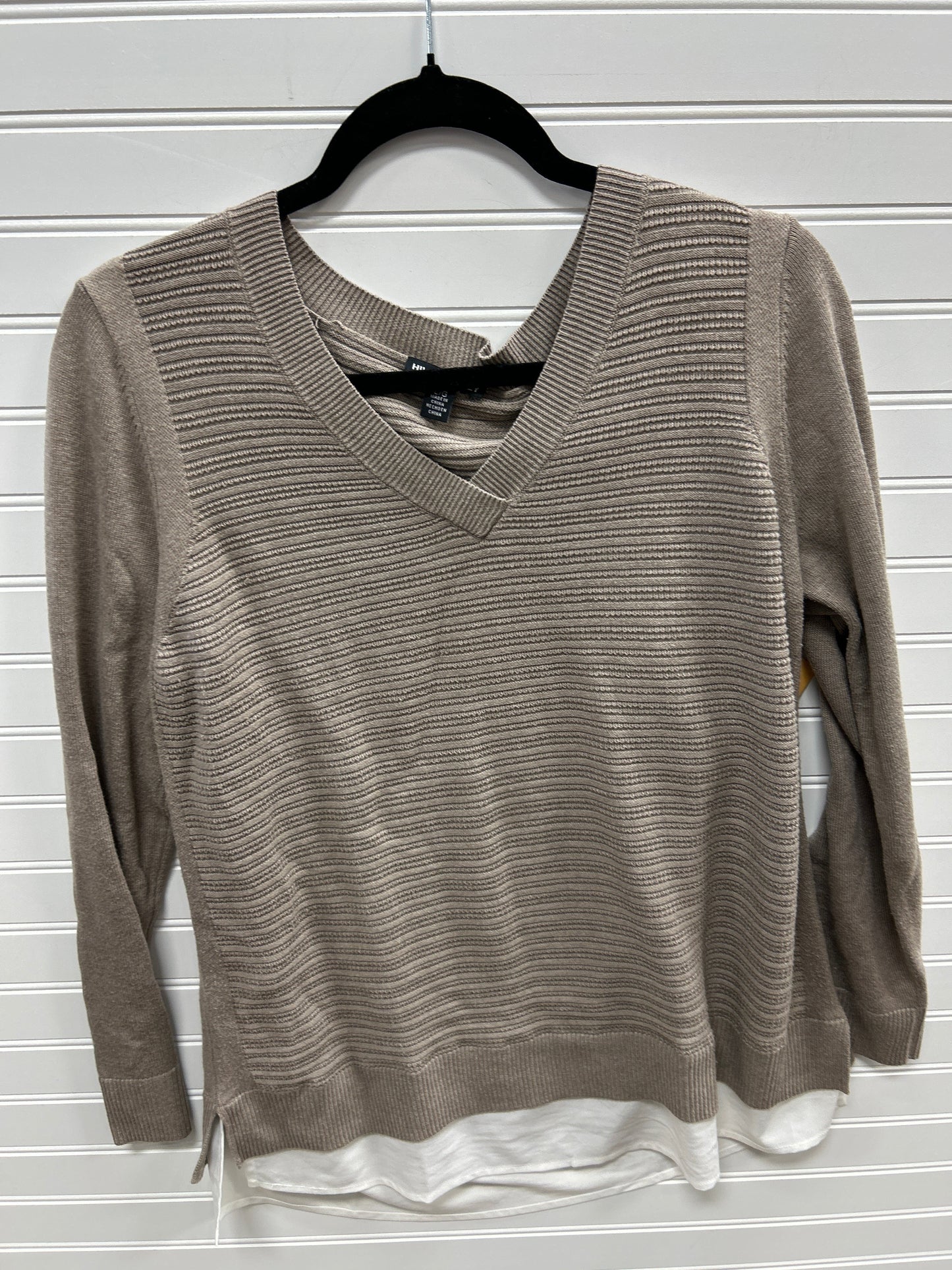 Top Ls By Hilary Radley In Tan, Size:L