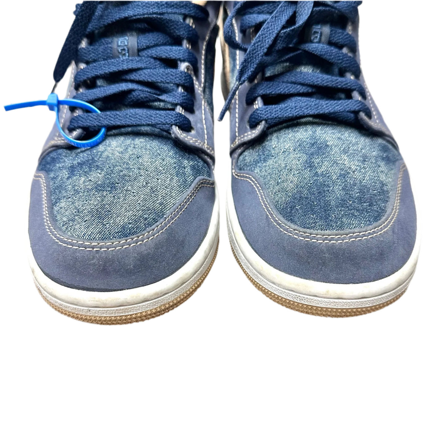 Shoes Luxury Designer By Jordan In Blue & Tan, Size: 11