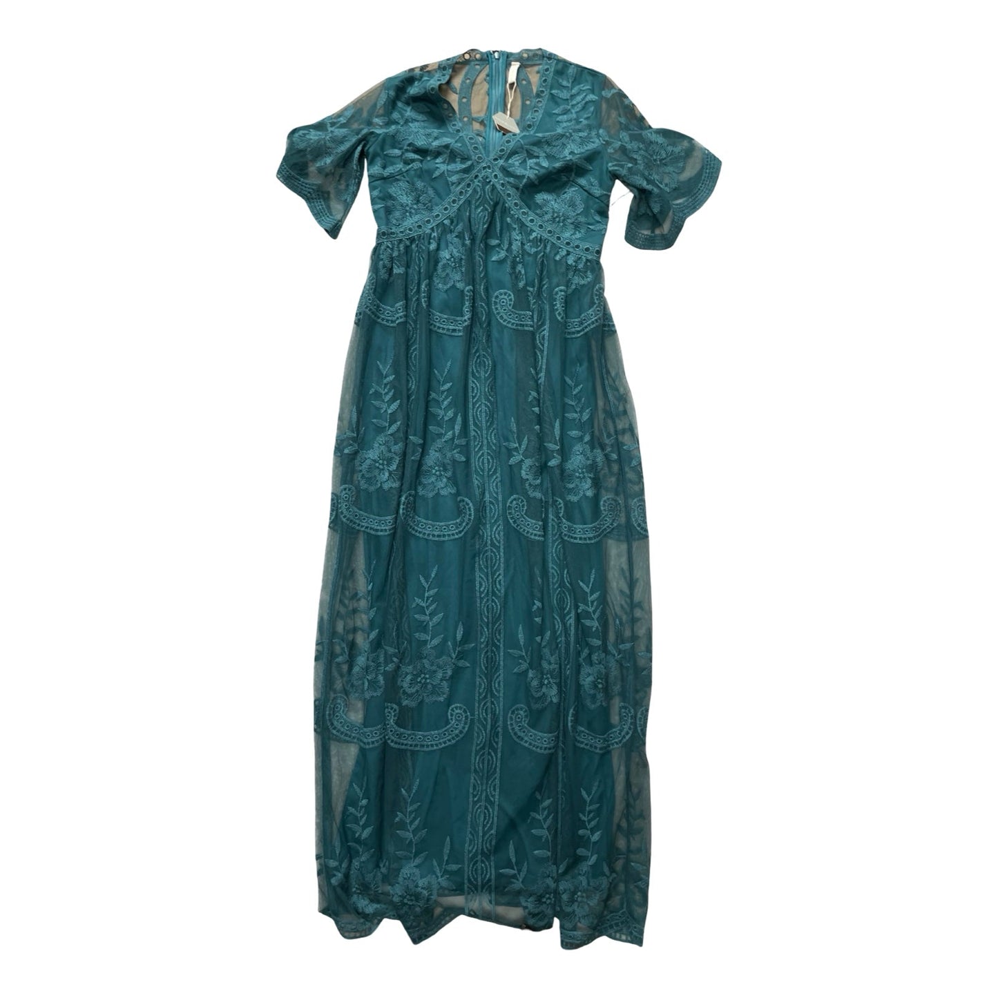 Mat Dress By Pink Blush In Teal, Size:S
