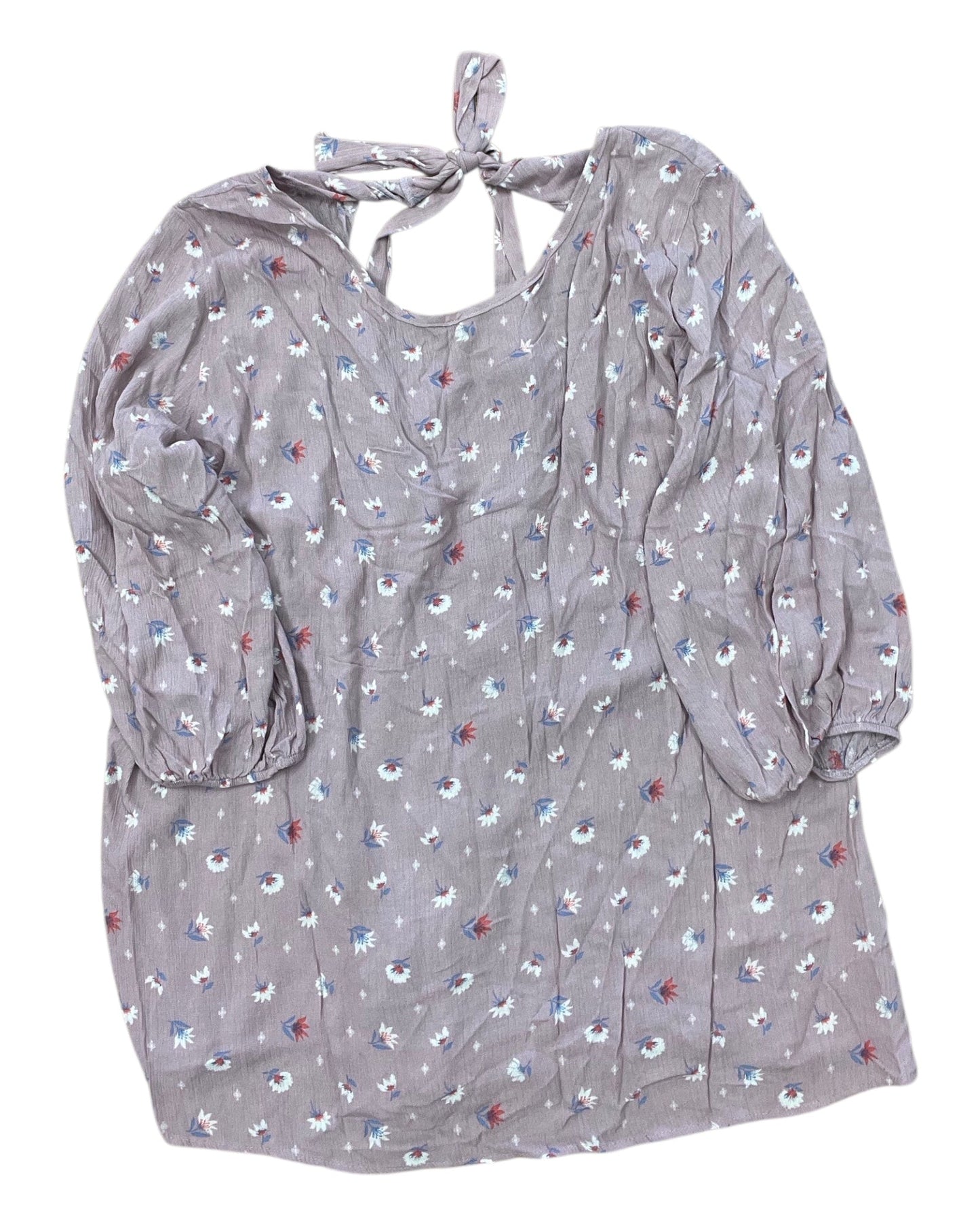 Top 3/4 Sleeve By Veveret In Purple, Size:3X