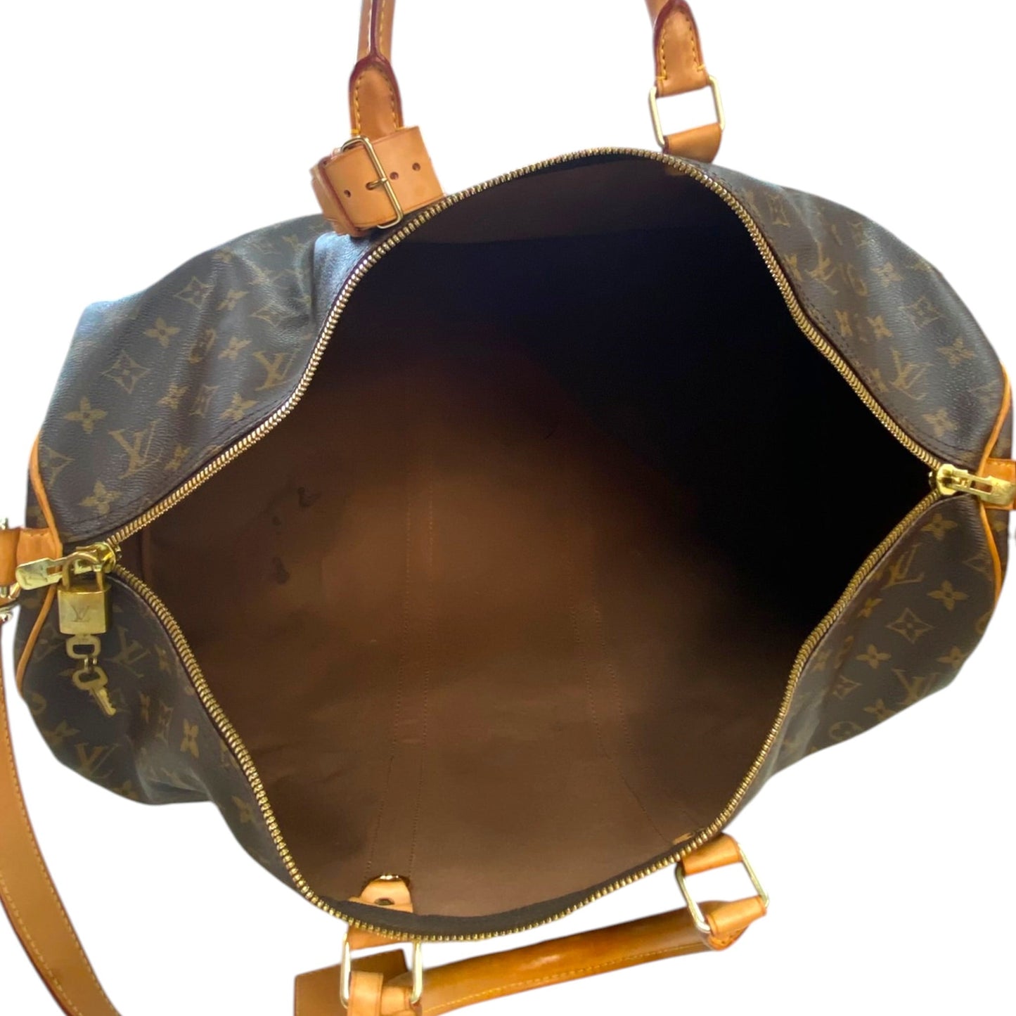Duffle And Weekender Luxury Designer By Louis Vuitton In Brown, Size:Large(55)