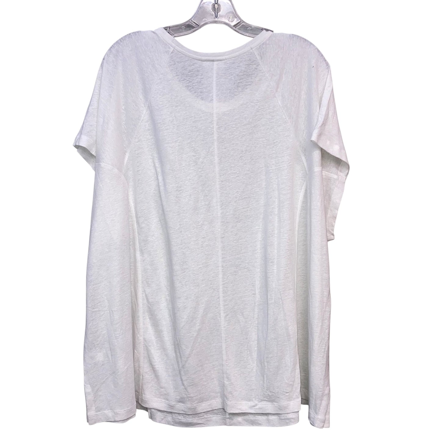 Top Ss Basic By J. Jill In White, Size:3X