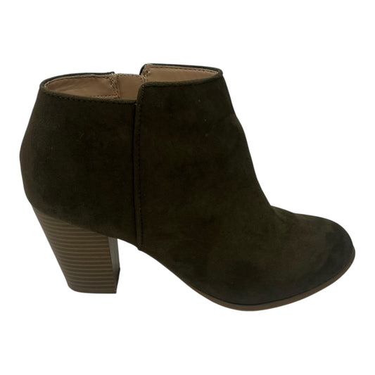 Boots Ankle Heels By Old Navy In Green, Size:9