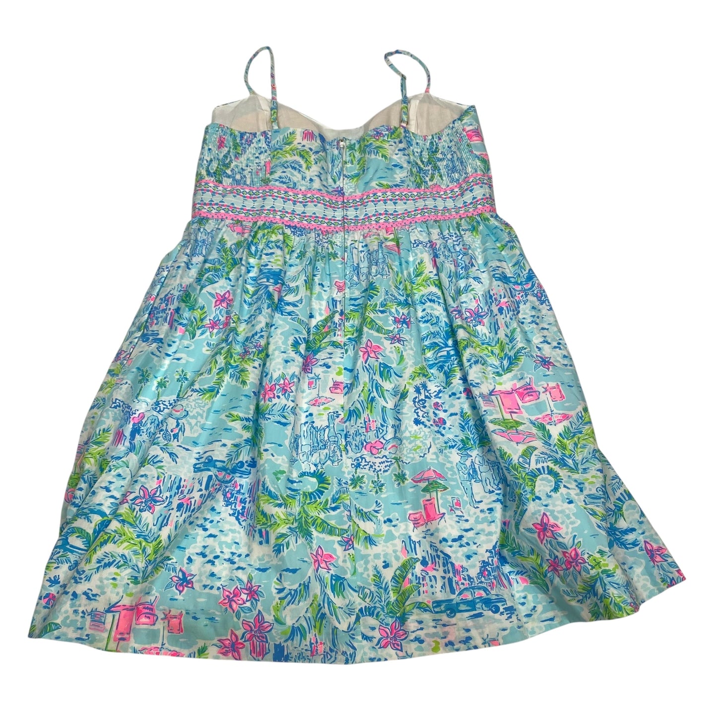 Dress Designer By Lilly Pulitzer In Blue & Green, Size:Xl
