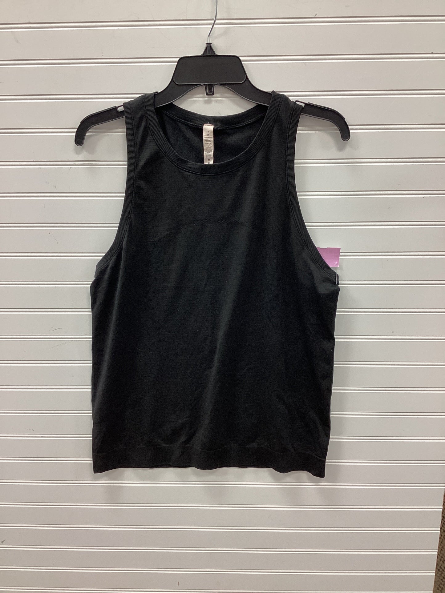 Athletic Tank Top By Lululemon In Black, Size:8