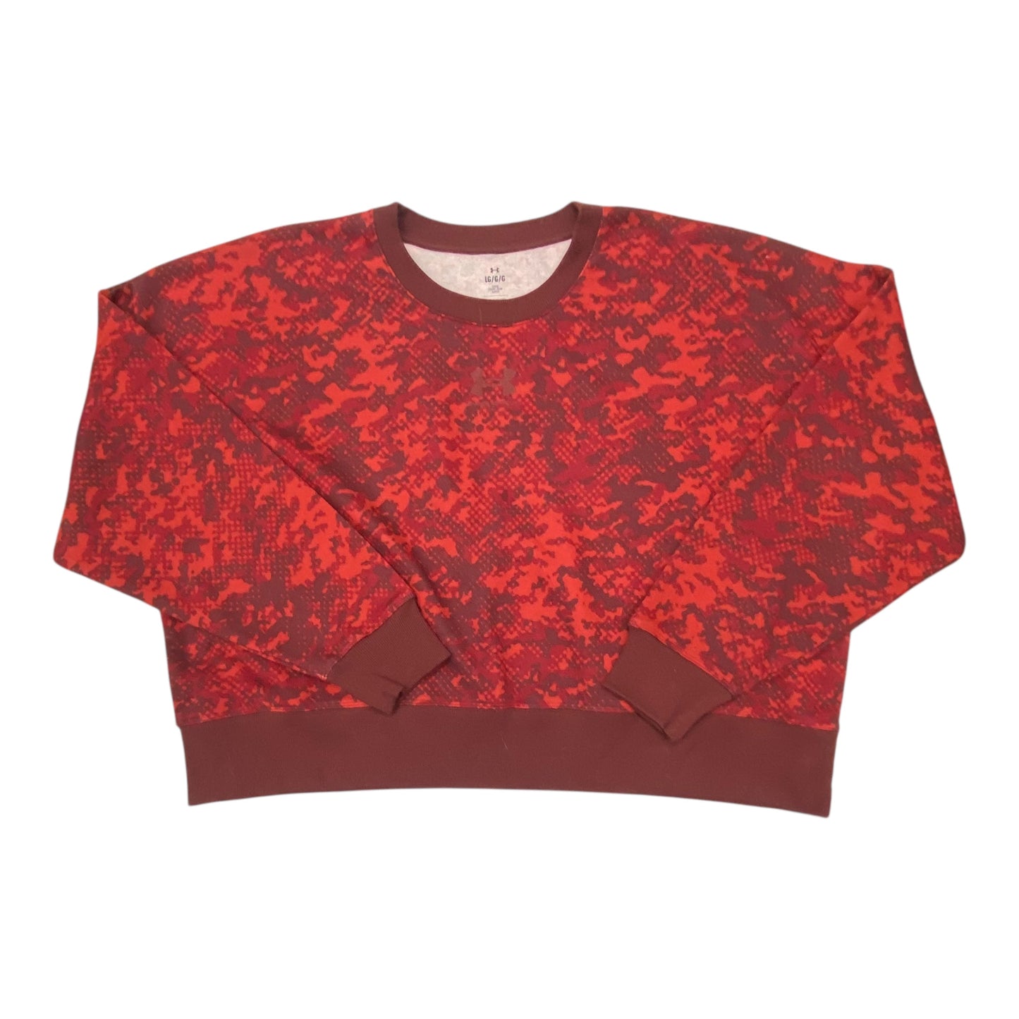Athletic Sweatshirt Crewneck By Under Armour In Red, Size:L