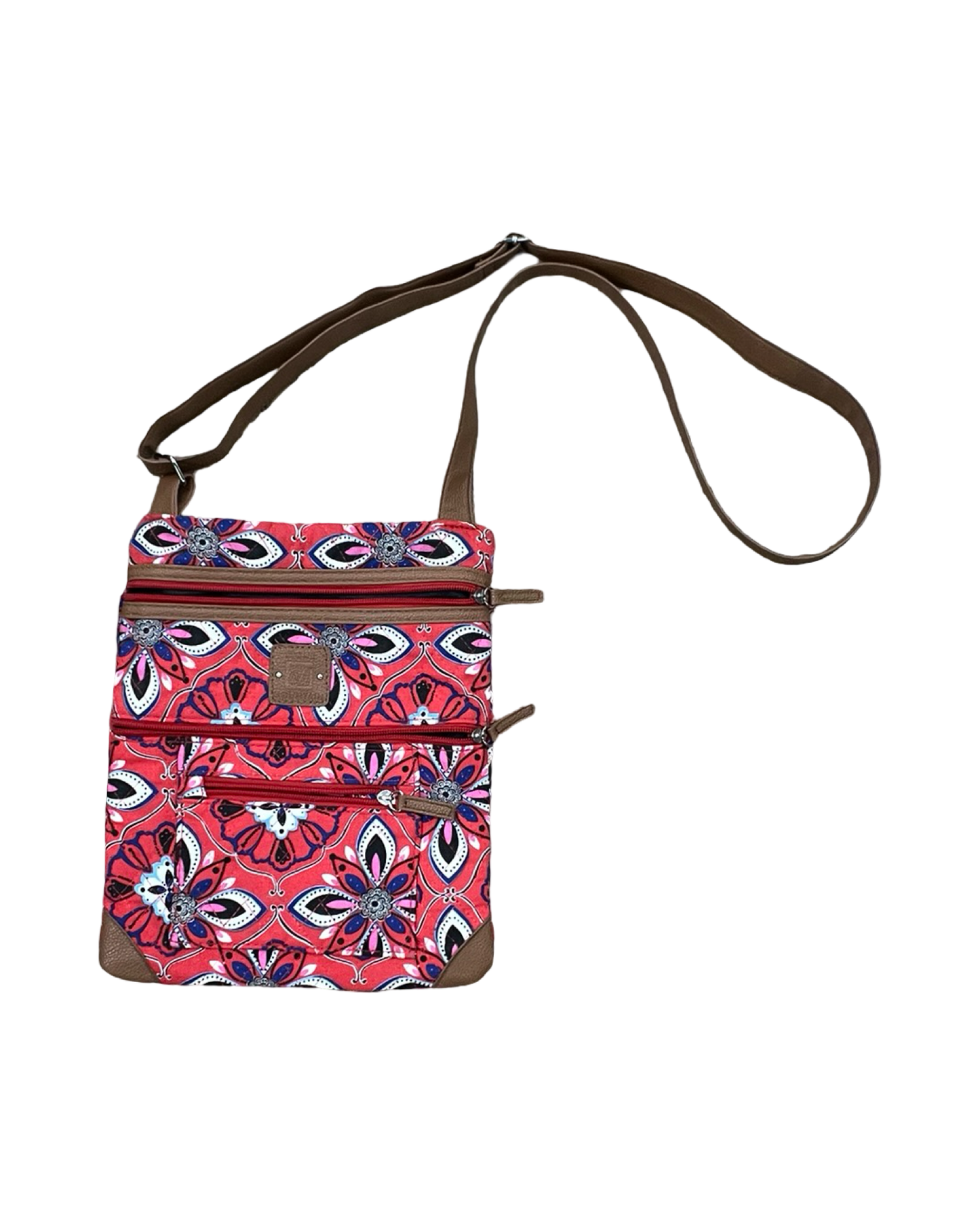 Handbag By Stone Mountain In Blue & Red & White, Size:Medium