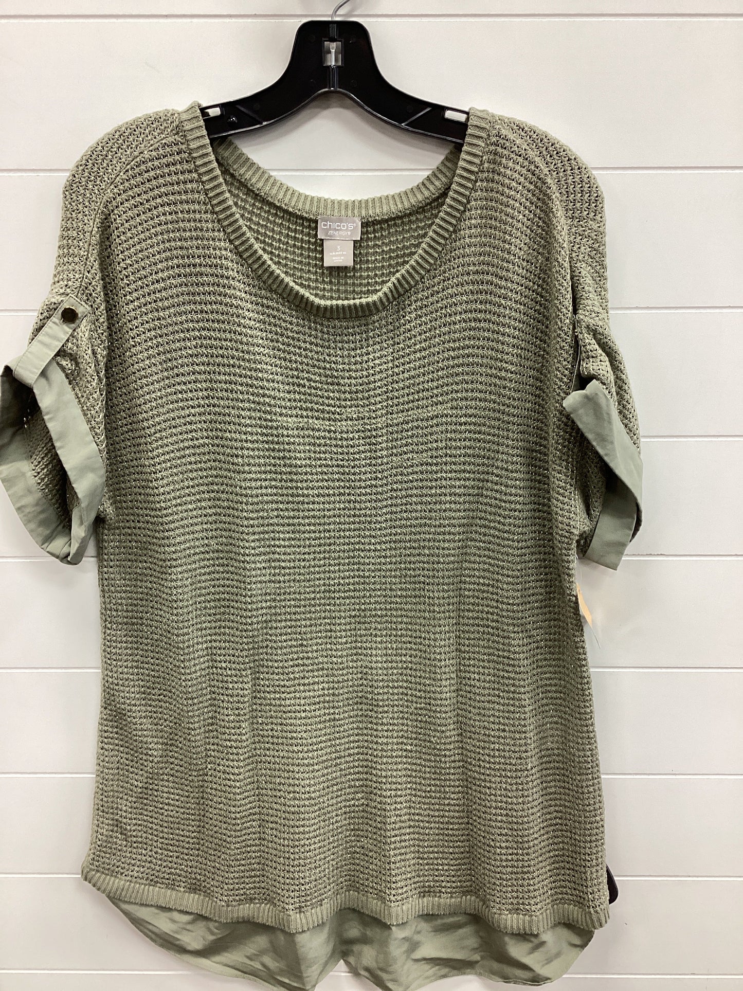 Top Ss By Chicos In Green, Size:Xl
