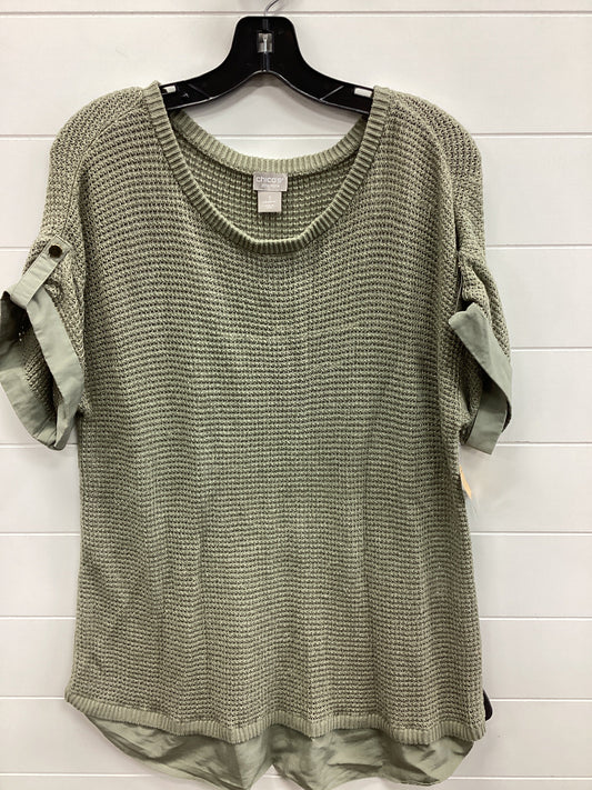 Top Ss By Chicos In Green, Size:Xl