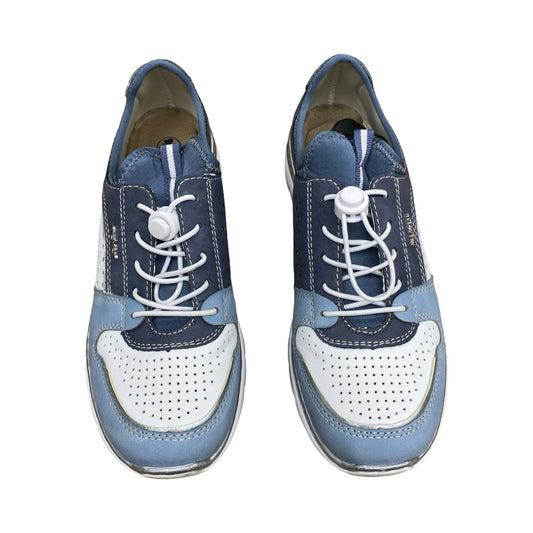 Shoes Sneakers By Riekers In Blue & White, Size:9.5