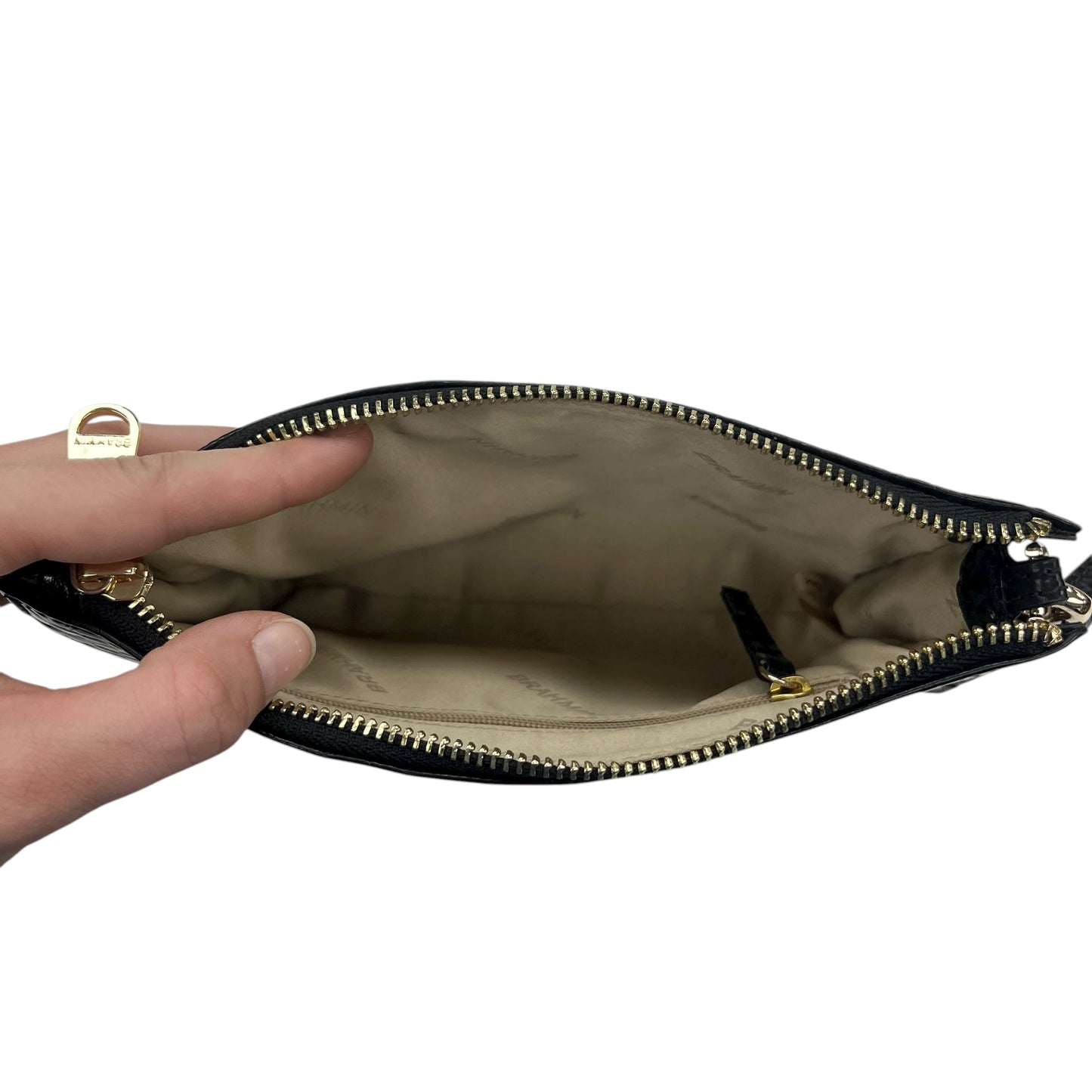 Wristlet Designer By Brahmin In Black, Size:Medium