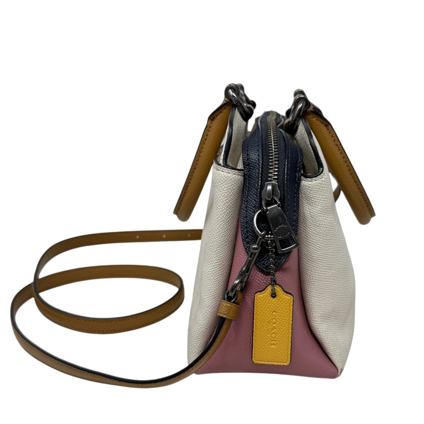 Mini Lillie Carryall In Colorblock Designer By Coach, Size: Medium