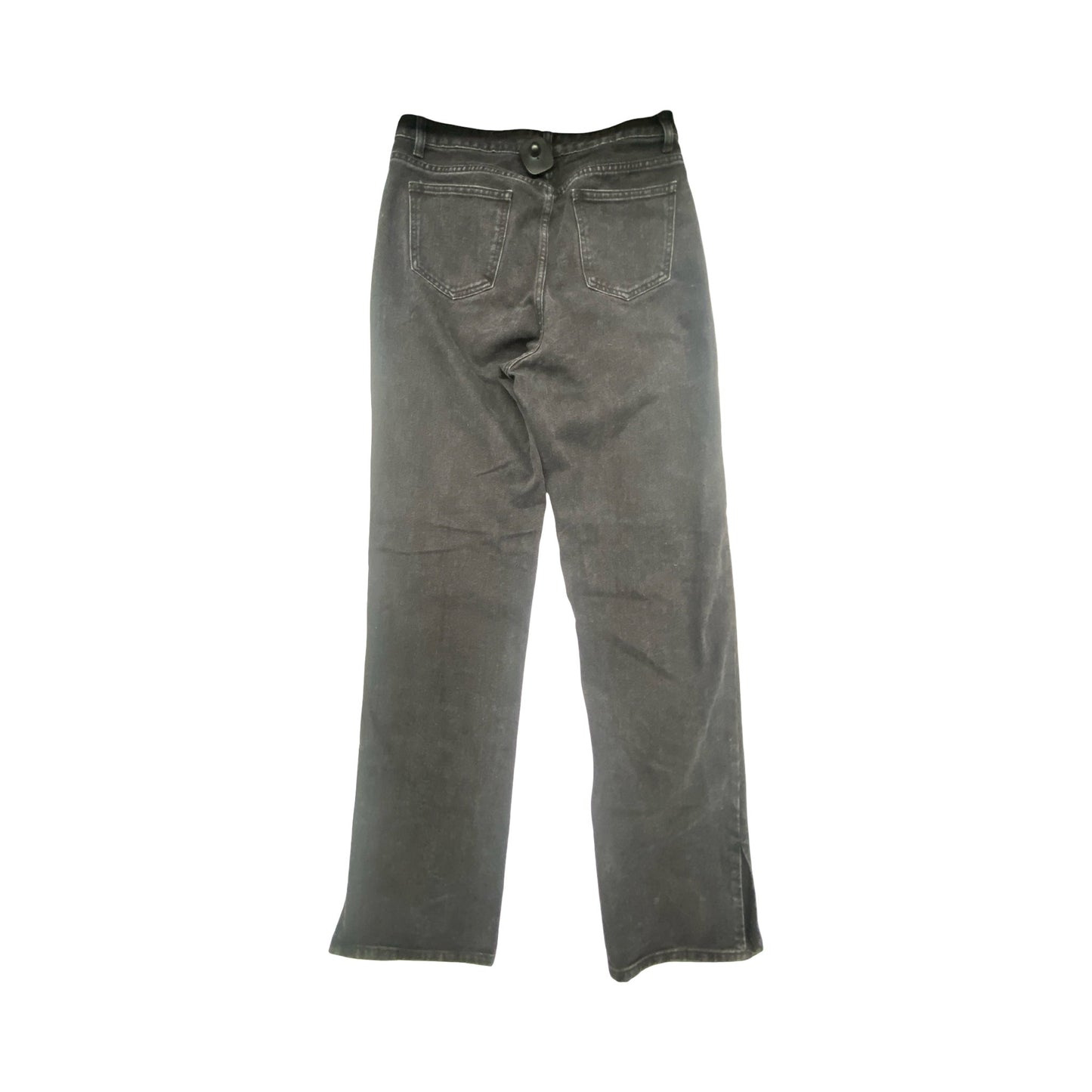 Jeans Wide Leg By Pretty Little Thing In Black Denim, Size:8