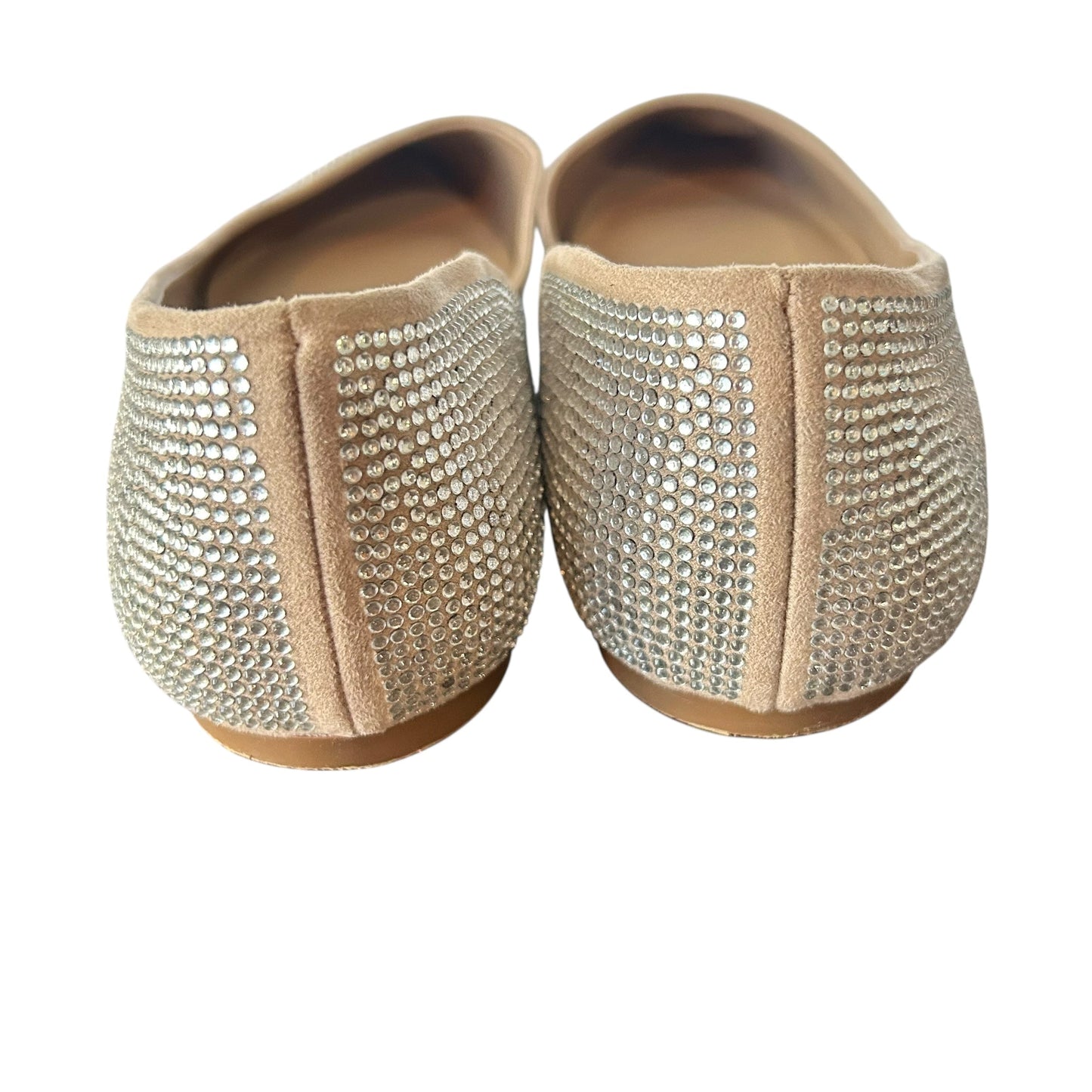 Shoes Flats By Mix No 6 In Silver & Tan, Size: 11