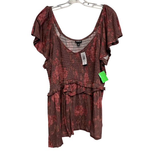 Top Ss By Torrid In Floral Print, Size:3X