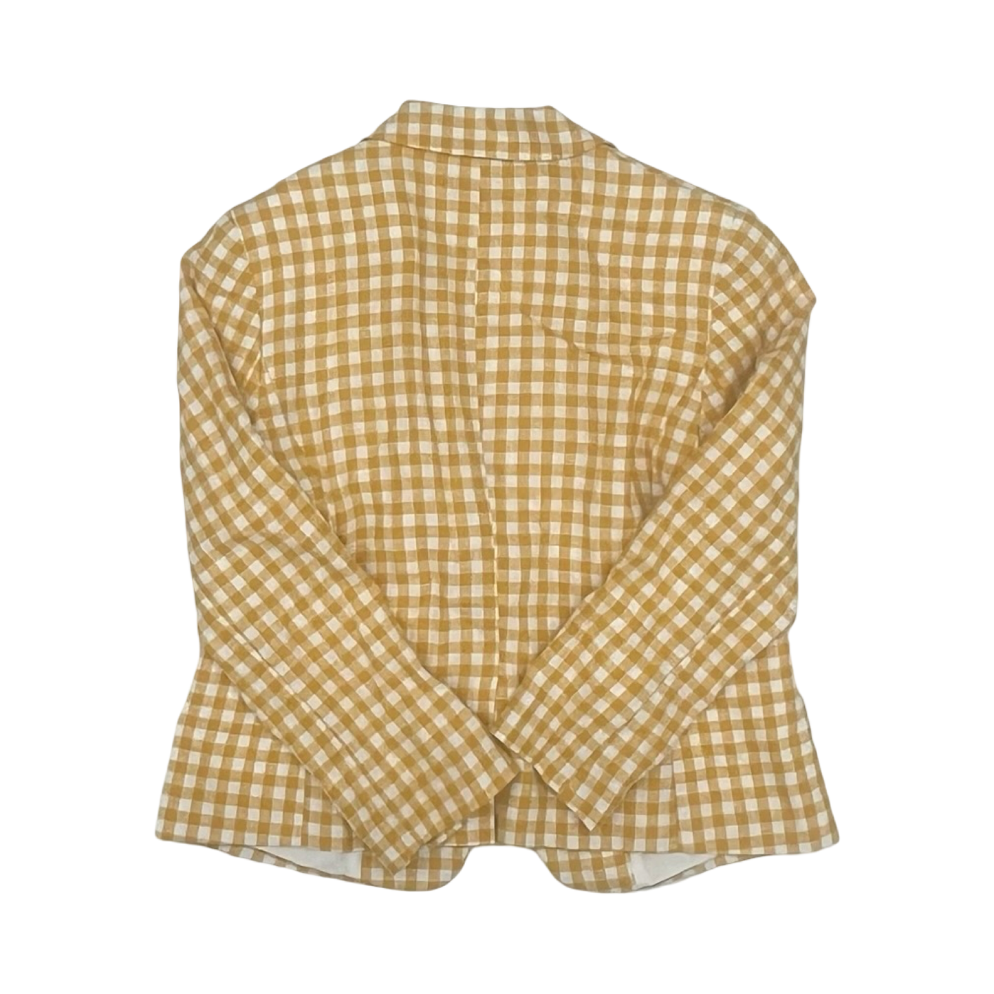 Blazer By Ann Taylor In White & Yellow, Size:S