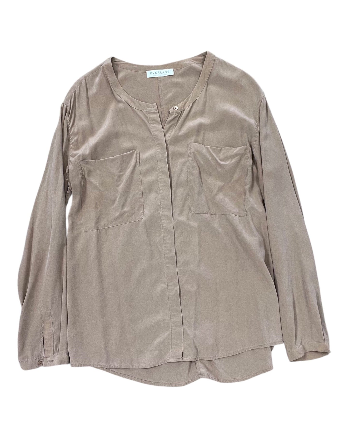 Top Ls By Everlane In Pink, Size:M