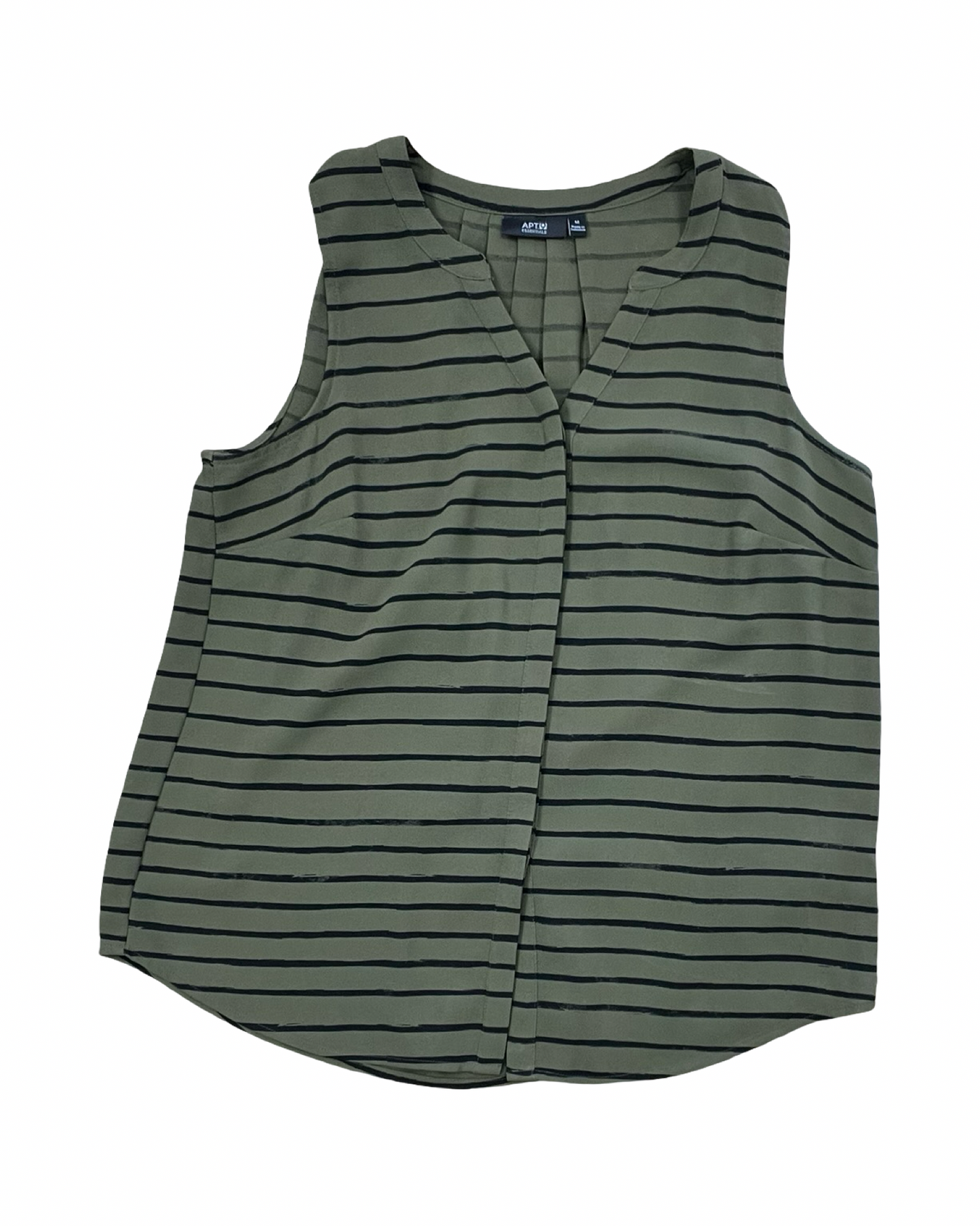 Top Sleeveless By Apt 9 In Green, Size:M