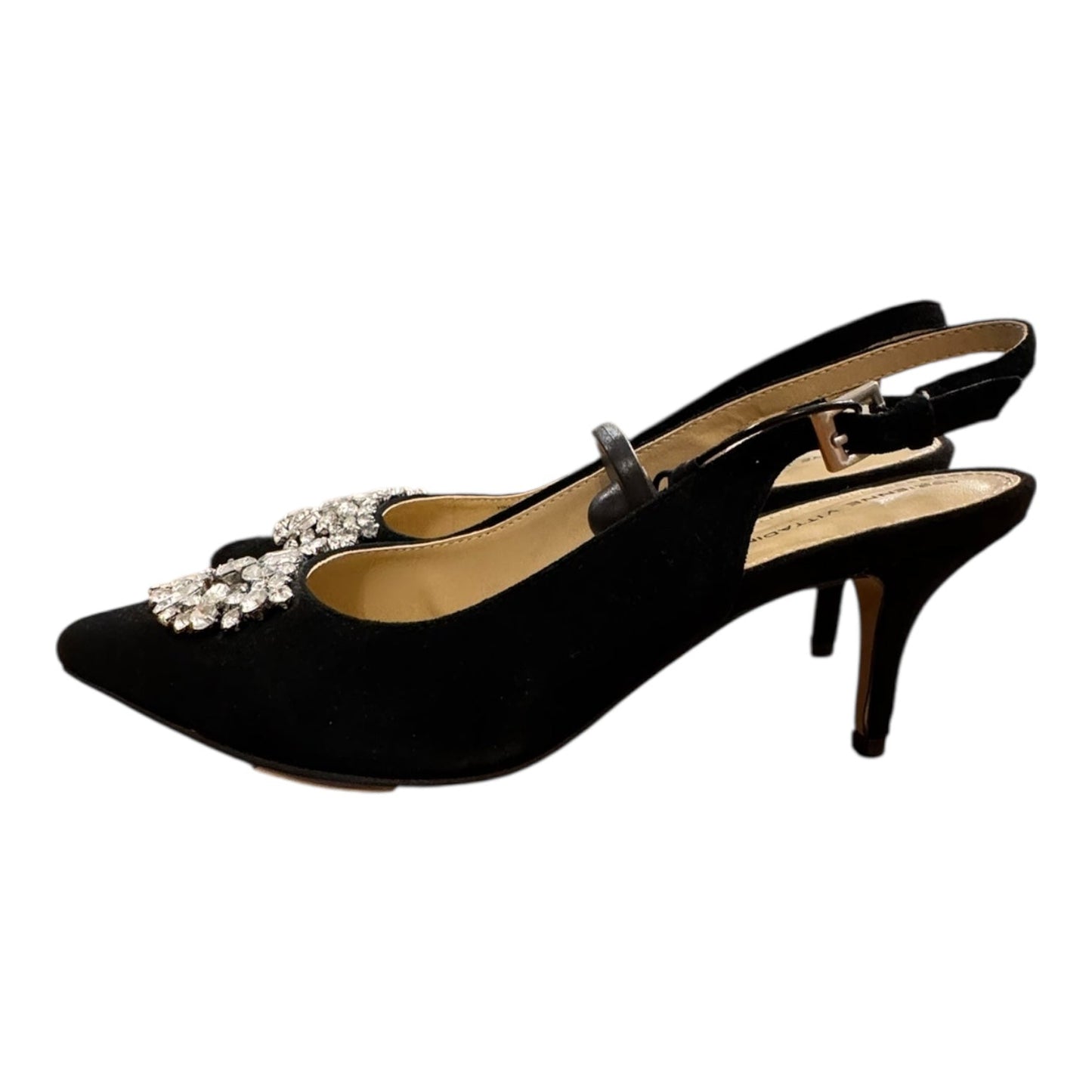 Shoes Heels Kitten By Adrienne Vittadini In Black, Size:8