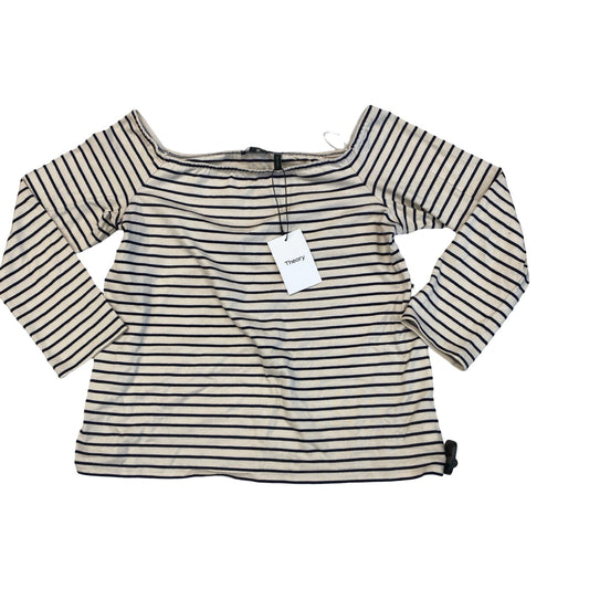 Top Ls By Theory In Striped Pattern, Size:L