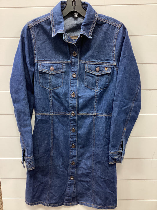 Dress Designer By Frye In Blue Denim, Size:Xs