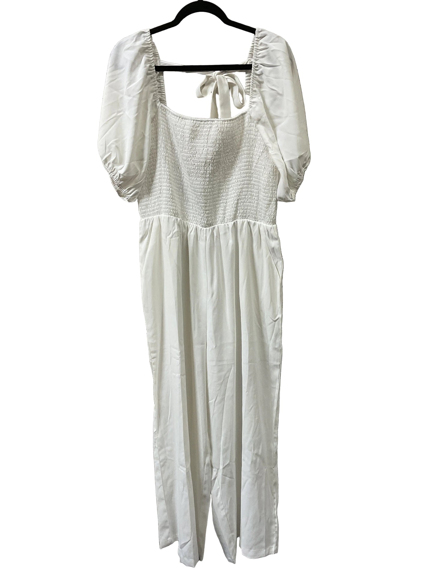 Jumpsuit By Clothes Mentor In White, Size:Xl