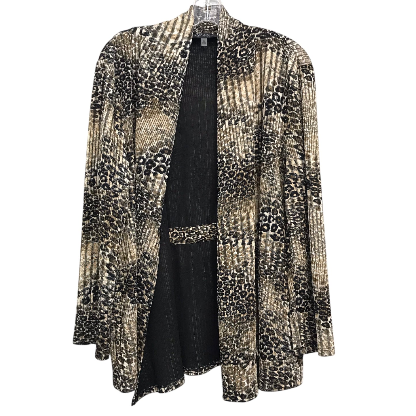 Blazer By Kasper In Animal Print, Size:Xl