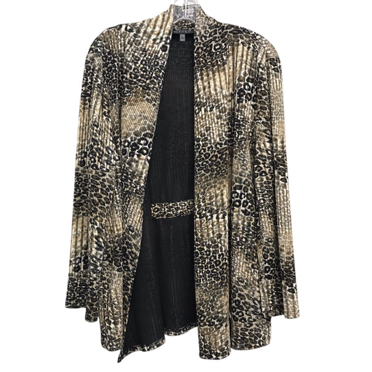 Blazer By Kasper In Animal Print, Size:Xl