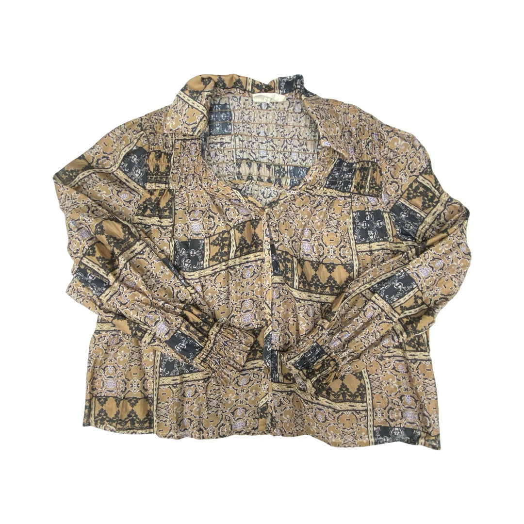 Top Ls By Melloday In Black & Brown, Size:L