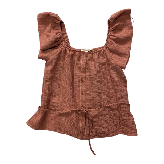 Top Sleeveless By Grade & Gather In Pink, Size:S