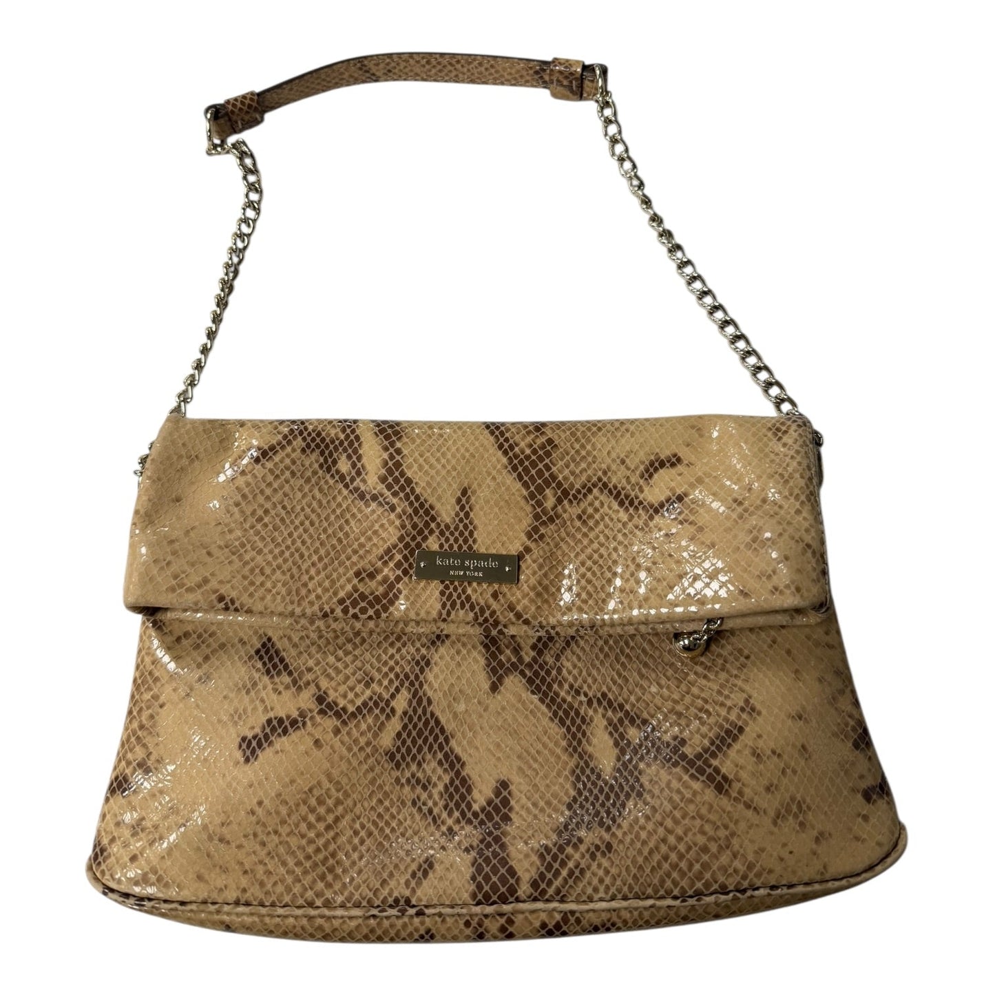 Handbag Designer By Kate Spade In Snakeskin Print, Size:Small