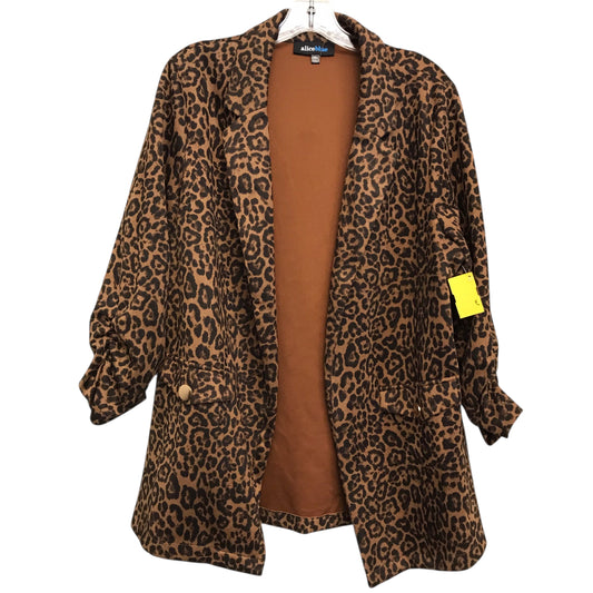 Blazer By Alice Blue In Animal Print, Size:Xl