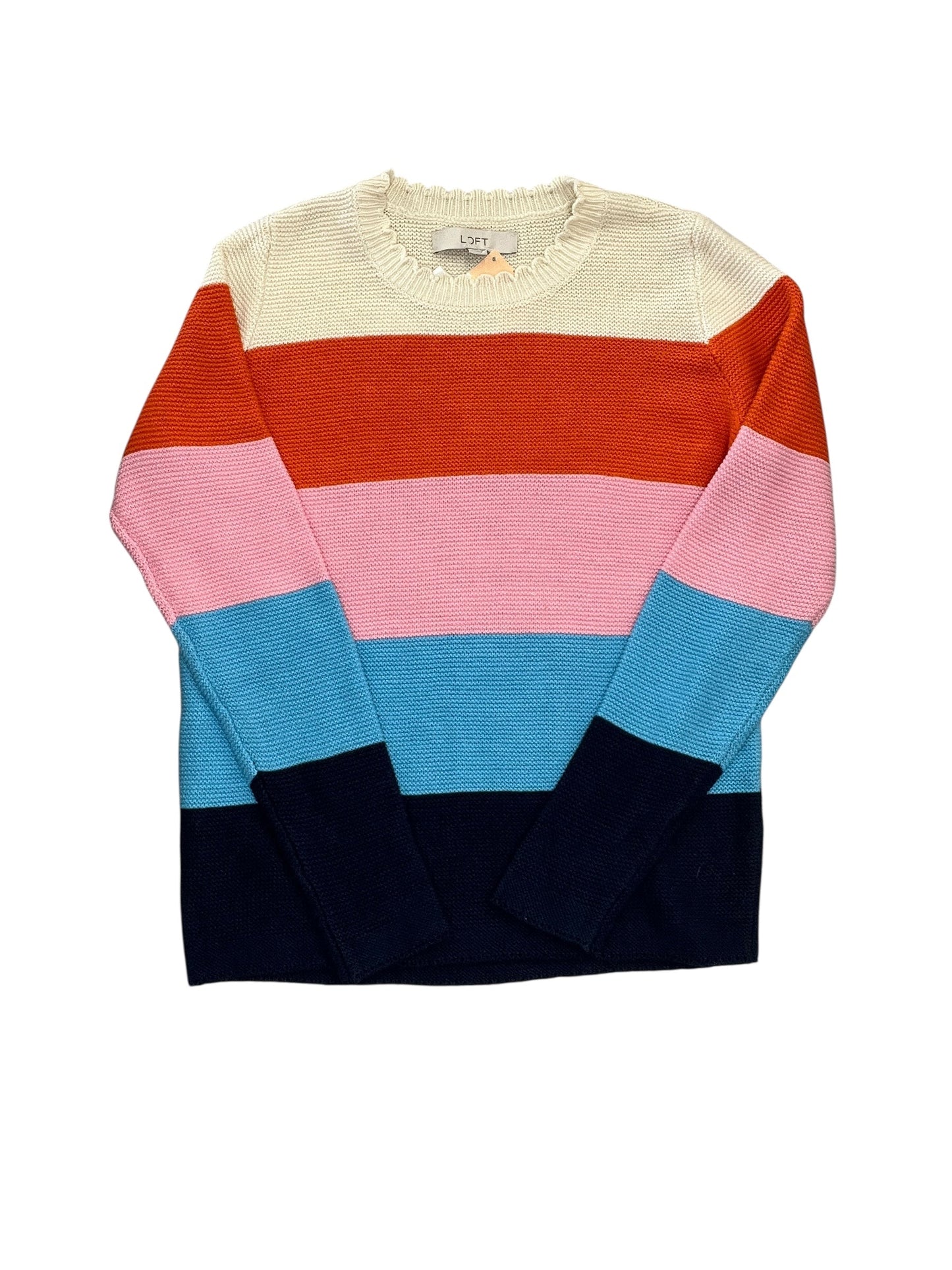 Sweater By Loft In Striped Pattern, Size:S