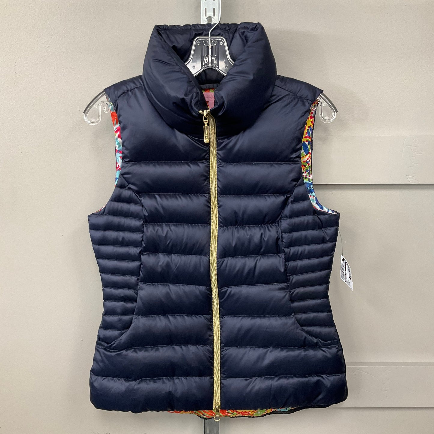 Vest Designer By Lilly Pulitzer In Navy, Size:M