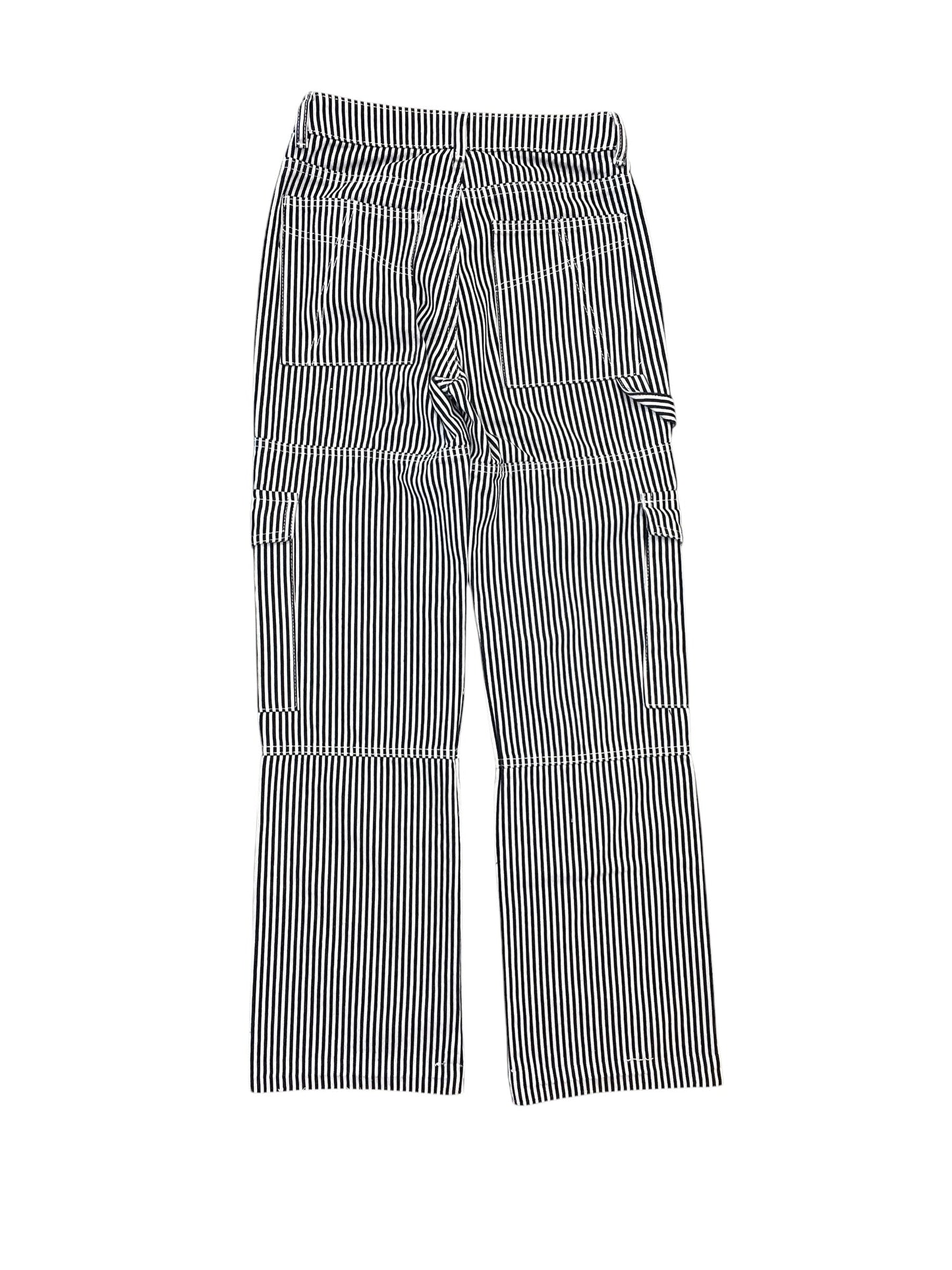 Pants Cargo & Utility By Edikted In Striped Pattern, Size:Xs