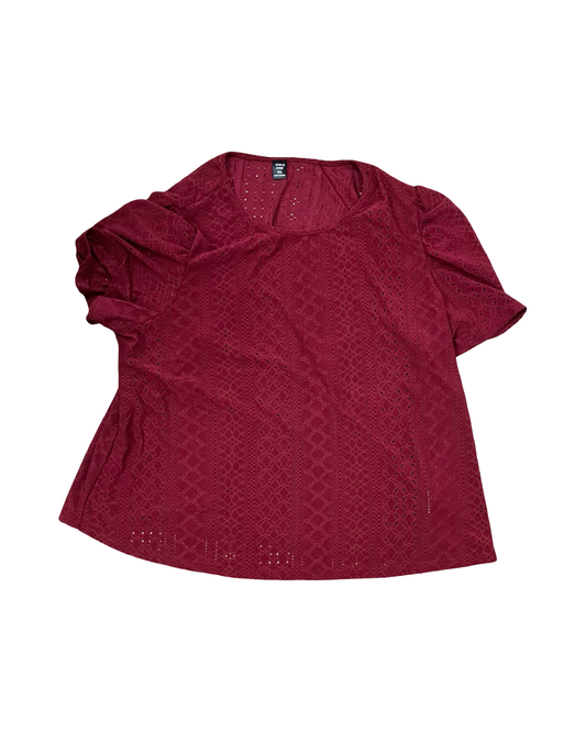 Top Ss By Shein In Red, Size:2X