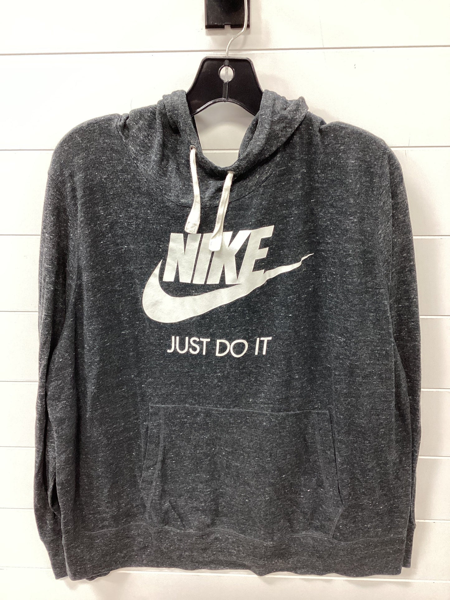 Athletic Top Ls Hoodie By Nike Apparel In Grey, Size:2X