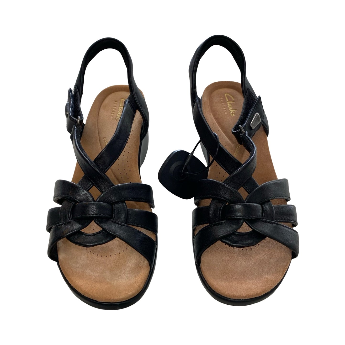 Sandals Heels Block By Clarks In Black, Size:8