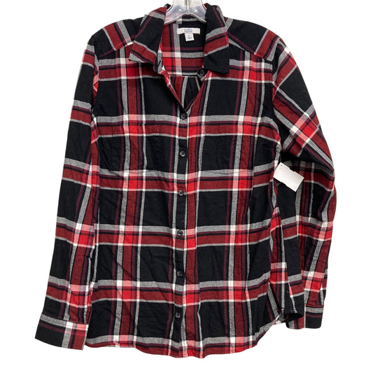 Top Ls By Croft And Barrow In Plaid Pattern, Size:L
