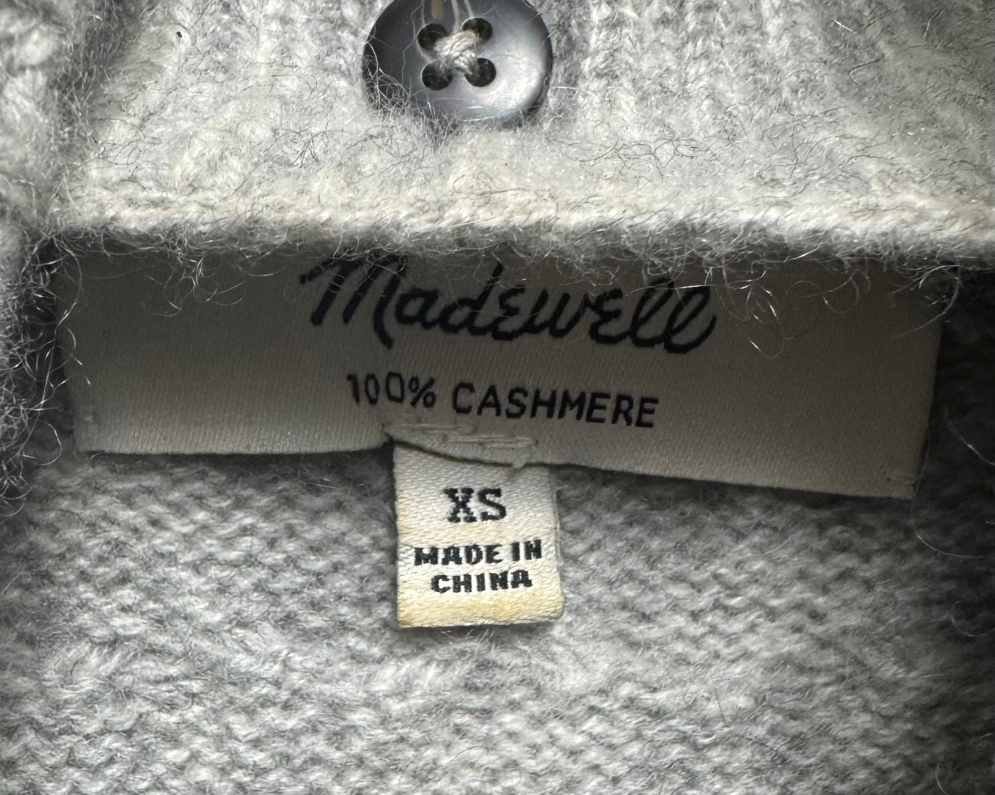 Sweater Cashmere By Madewell In Grey, Size: Xs