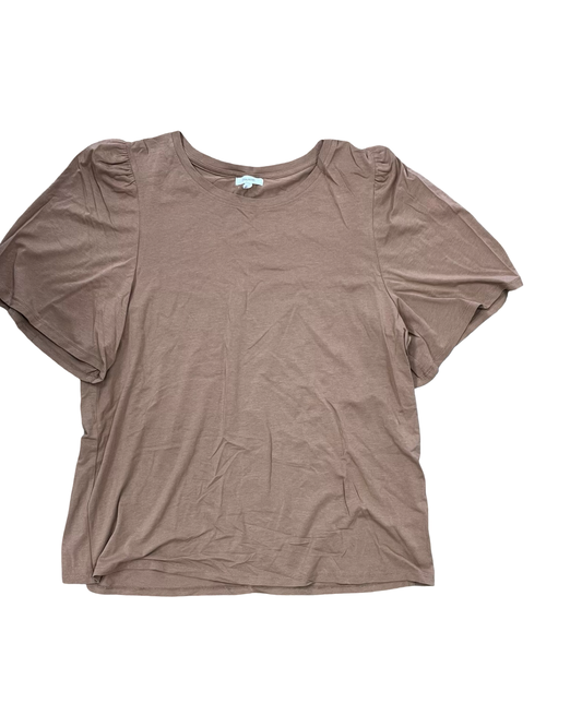 Top Ss Basic By Maurices In Brown, Size:Xl