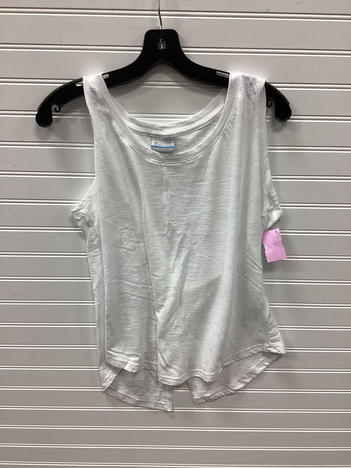 Athletic Tank Top By Columbia In White, Size:M