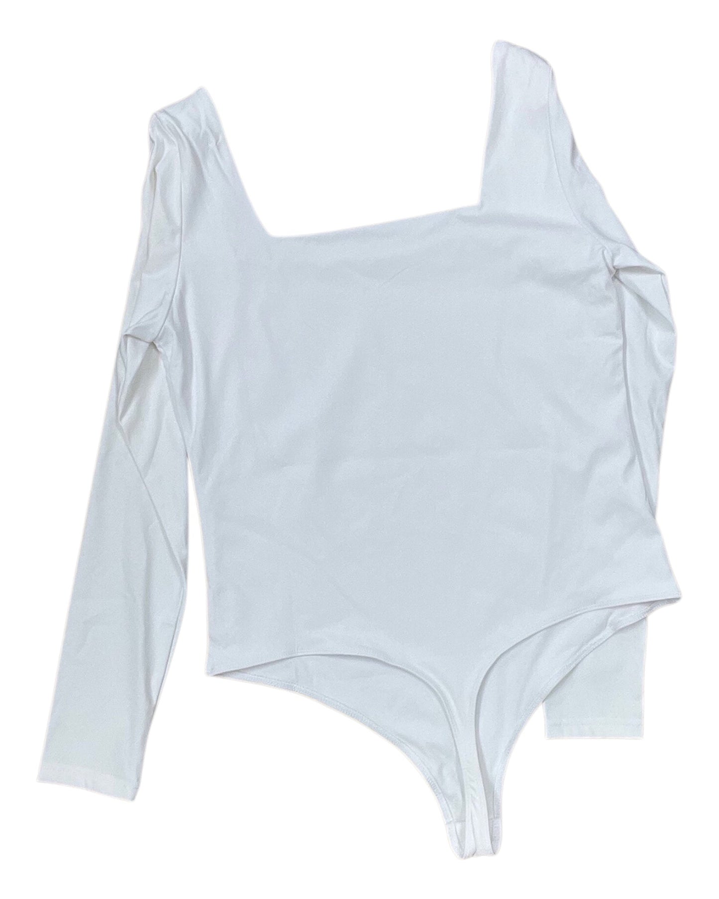 Bodysuit By Clothes Mentor In White, Size:Xl