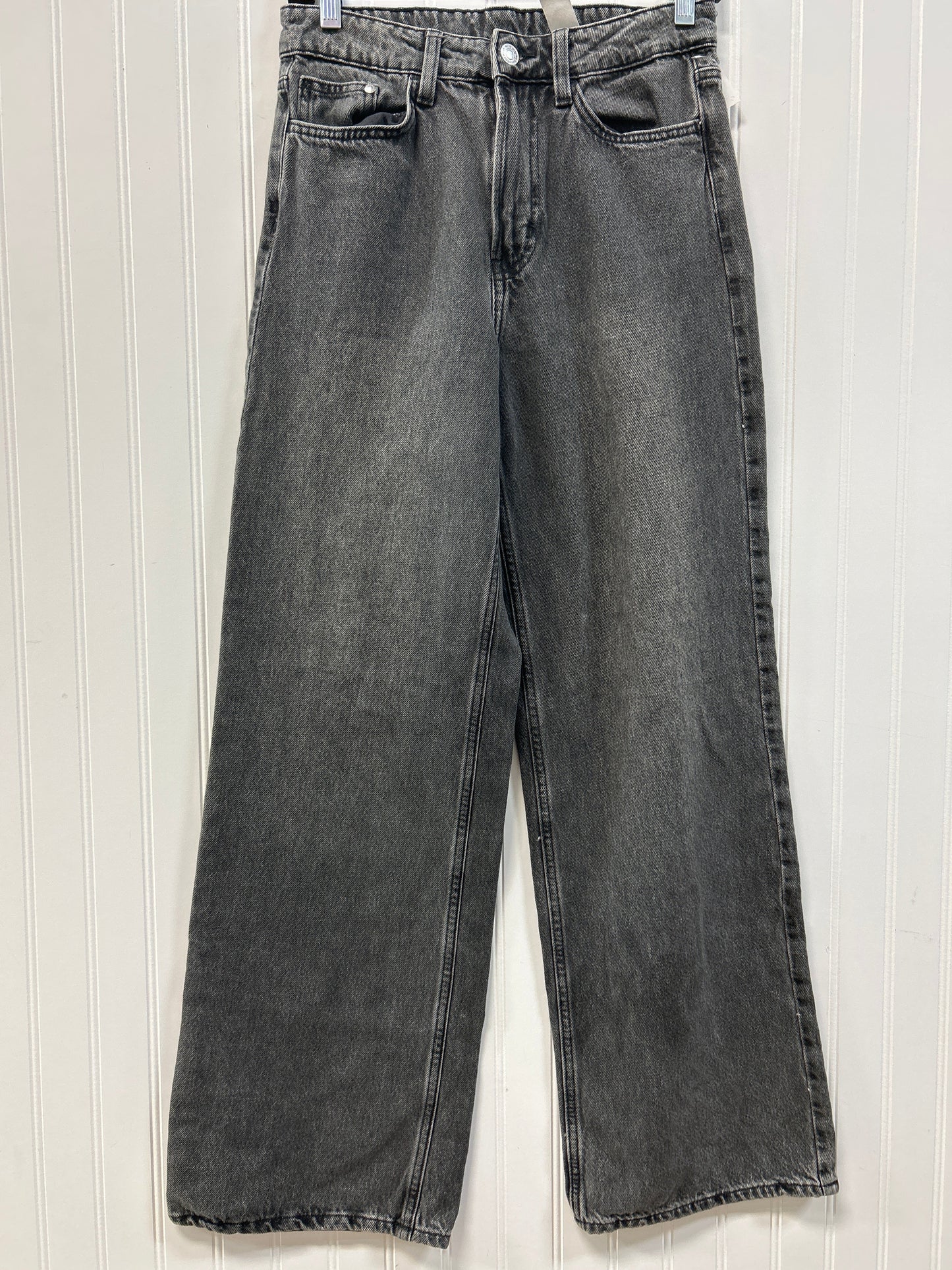 Jeans Wide Leg By Cmc In Black Denim, Size:4