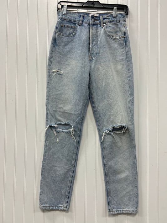 Jeans Straight By Ab Studio In Blue Denim, Size:4