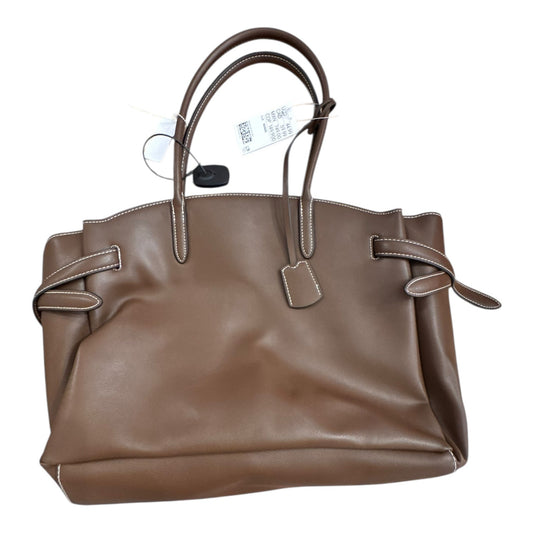 Tote By H&M In Brown, Size:Large
