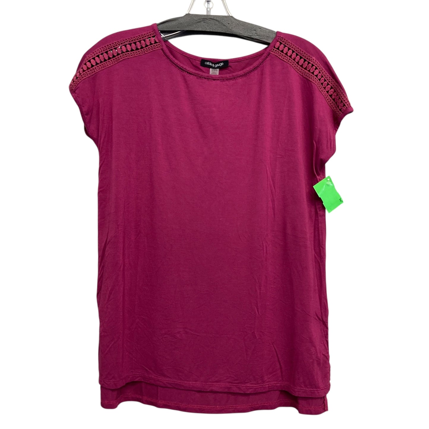 Top Sleeveless By Cable And Gauge In Purple, Size:M