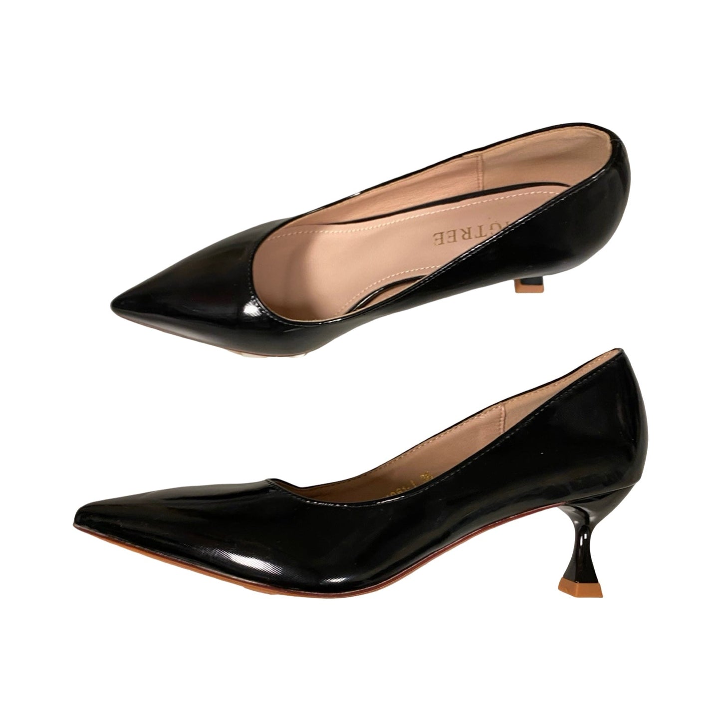 Shoes Heels Kitten By Cmc In Black, Size:5.5