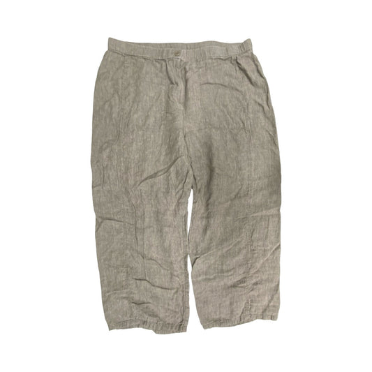 Pants Designer By Eileen Fisher In Taupe, Size:1X